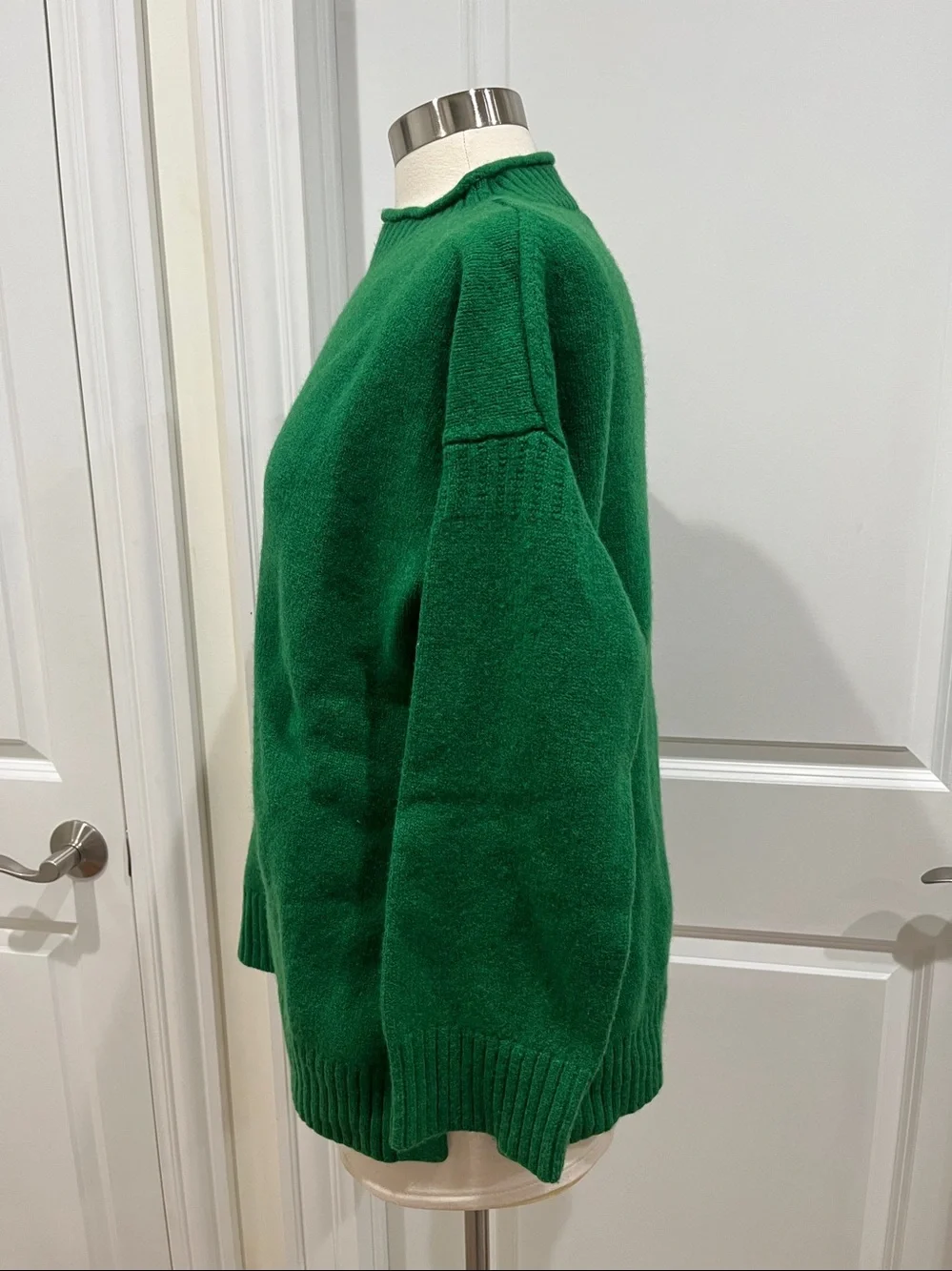 TOAST High Neck Roll Neck 100% Merino Wool Sweater Boxy Fit Size Large